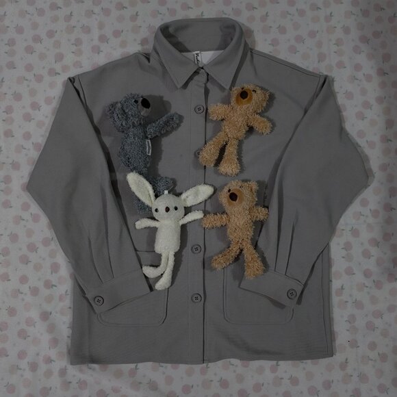 13De Marzo Grey Long-Sleeved Shirt - Picture 1 of 8